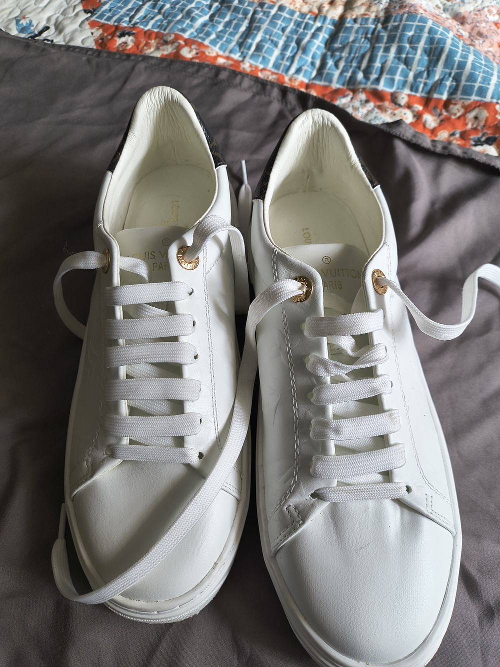 White Leather Women's Sneakers